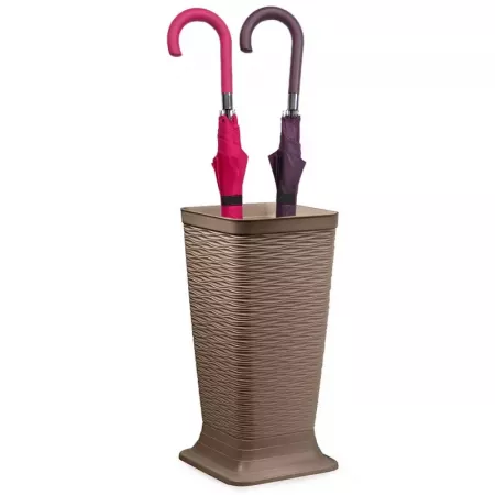 Paragüero Wind Marrón Topo 51,5x26 cm Resistente y Minimalista Paragüero Wind Marrón Topo 51,5x26 cm Resistente y Minimalista