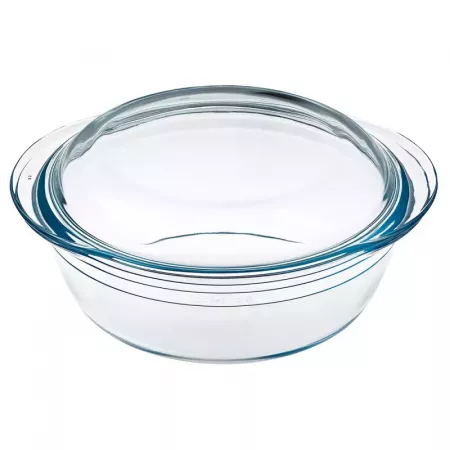 Cacerola Vidrio Borosilicato 3L con Tapa, Horno y Microondas Cacerola Vidrio Borosilicato 3L con Tapa, Horno y Microondas
