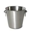 Champañera neo 22 x 20 cm acero inoxidable mate cubo para bebidas kitchen & go color acero mate perfecto para mantener fría la bebida