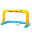 Portería waterpolo hinchable con pelota, 1,42 m x 76 cm. Portería inflable para piscina, flotante, deportes acuáticos, diversión, verano, familia, amigos