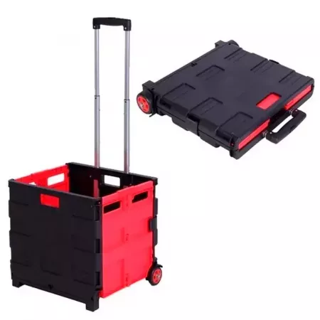 Carrito Plegable 2 Ruedas 25 kg con Mango Telescópico Carrito Plegable 2 Ruedas 25 kg con Mango Telescópico