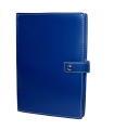 Tradineur - Listín telefónico A-Z con cubierta de piel, agenda de teléfonos, libreta de direcciones, índice alfabético, cierre de broche, 22 x 15 cm, color aleatorio