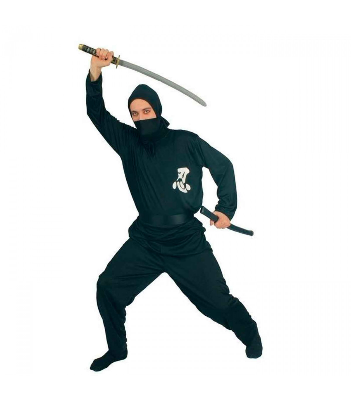 Comprar Disfraz de Ninja para hombre, disfraz de fiesta de Halloween, traje  negro para adulto