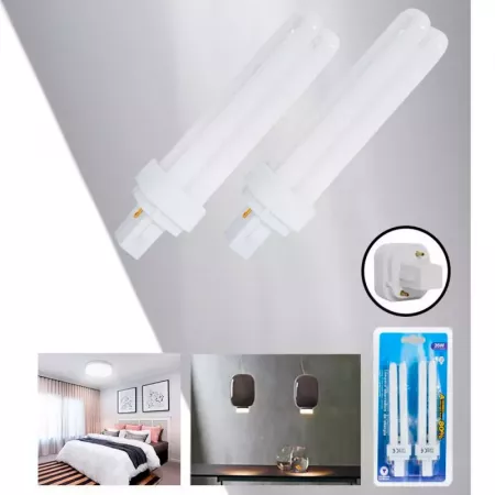 Bombilla G24D-3 26W Luz Blanca Fría 6400K 1350lm A+ Bombilla G24D-3 26W Luz Blanca Fría 6400K 1350lm A+