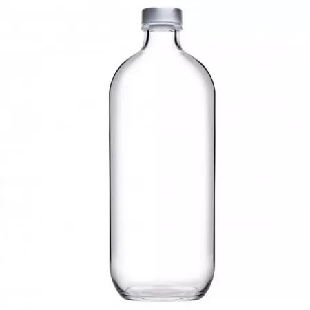 Botella de Vidrio 1L Antifugas para Agua y Zumos Fácil Uso Botella de Vidrio 1L Antifugas para Agua y Zumos Fácil Uso