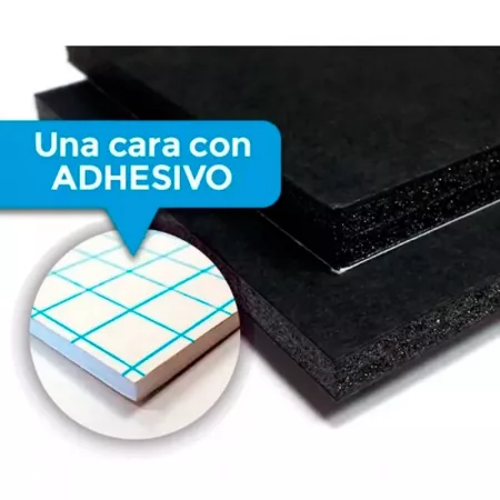 Lámina Cartón Pluma A4 Negra 5mm Autoadhesiva Durable Lámina Cartón Pluma A4 Negra 5mm Autoadhesiva Durable