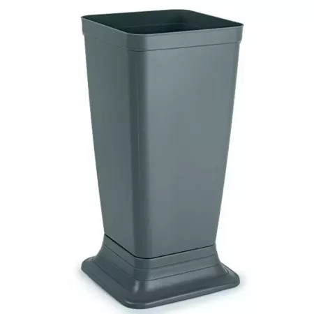 Paragüero plástico gris Wet 51,5x26 cm, resistente y minimalista Paragüero plástico gris Wet 51,5x26 cm, resistente y minimalista