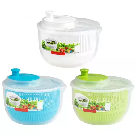 Centrifugadora ensalada 2,7 L rápida con manivela colorida Centrifugadora ensalada 2,7 L rápida con manivela colorida