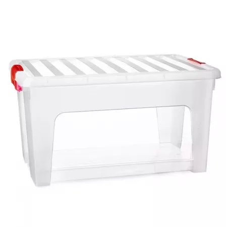 Caja de Almacenamiento 36L Transparente con Tapa Hermética Caja de Almacenamiento 36L Transparente con Tapa Hermética