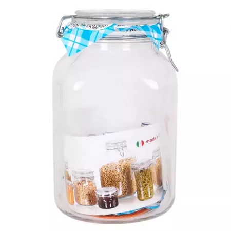 Tarro Hermético de Vidrio 3,1L Primizie, Cierre Seguro Tarro Hermético de Vidrio 3,1L Primizie, Cierre Seguro