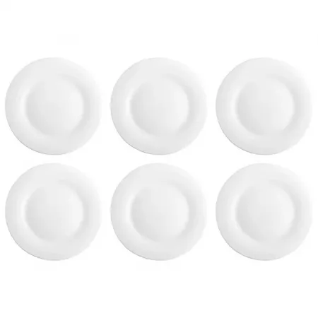 Pack 6 Platos de Postre Elba 20 cm, Duraderos y Elegantes Pack 6 Platos de Postre Elba 20 cm, Duraderos y Elegantes