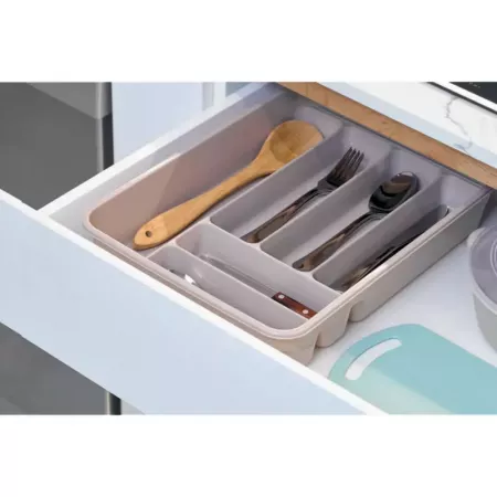 Organizador de Cubiertos Blanco Resistente – Perfecto y Práctico Organizador de Cubiertos Blanco Resistente – Perfecto y Práctico