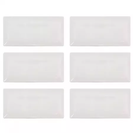 Pack 6 Bandejas Cerámica Marfil 30 cm - Seguras y Resistentes Pack 6 Bandejas Cerámica Marfil 30 cm - Seguras y Resistentes