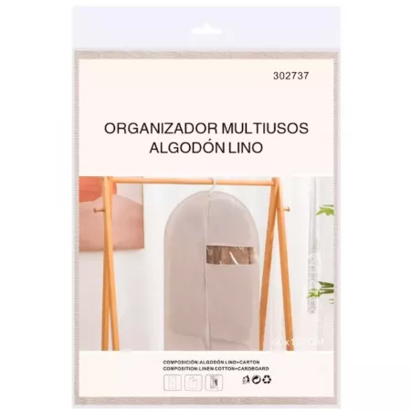 Funda para Traje Antipolvo con Ventana y Cremallera 60x137cm Funda para Traje Antipolvo con Ventana y Cremallera 60x137cm
