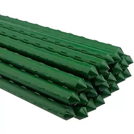 Tutores para plantas 12 uds acero plastificado, duraderos