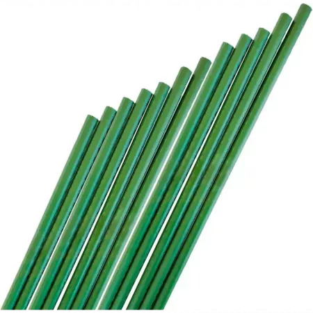 Tutores para plantas 12 uds acero plastificado, duraderos