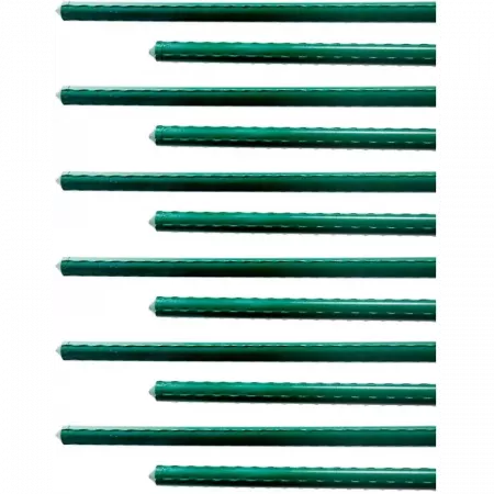 Tutores para plantas 12 uds acero plastificado, duraderos