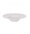 Tradineur - Plato de cerámica hondo para risotto, modelo Bari, vajilla para tapas, pinchos y postres, cocina, hogar, hostelería (Color Marfil - Ø 25 cm)