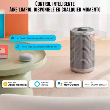 Smartmi - Purificador de Aire P2 - Compatible con Google Home Assistant, Alexa y Apple Homekit - Modelo Compacto - Asa de Cuero Smartmi - Purificador de Aire P2 - Compatible con Google Home Assistant, Alexa y Apple Homekit - Modelo Compacto - Asa de Cuero