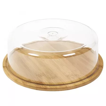 Quesera de Bambú 28 cm con Tapa Plástica – Ideal Quesos Quesera de Bambú 28 cm con Tapa Plástica – Ideal Quesos