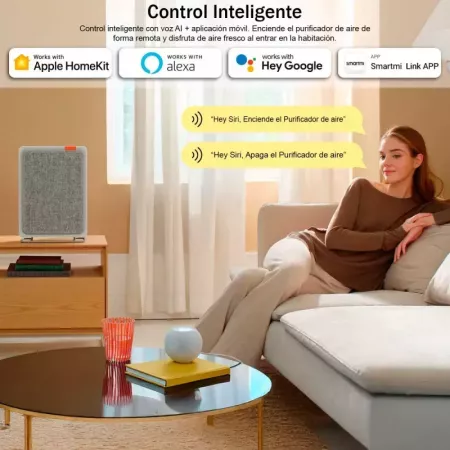 Smartmi - Purificador de Aire E1 - Compatible con Google Home Assistant, Alexa y Apple Homekit - Funcional en Pared - Nivel Max Smartmi - Purificador de Aire E1 - Compatible con Google Home Assistant, Alexa y Apple Homekit - Funcional en Pared - Nivel Max