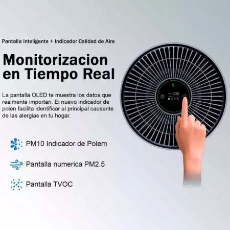 Smartmi - Purificador de Aire 2 - Compatible con Google Home Assistant, Alexa y Apple Homekit - Esterilizador UV - Pantalla OLED Smartmi - Purificador de Aire 2 - Compatible con Google Home Assistant, Alexa y Apple Homekit - Esterilizador UV - Pantalla OLED