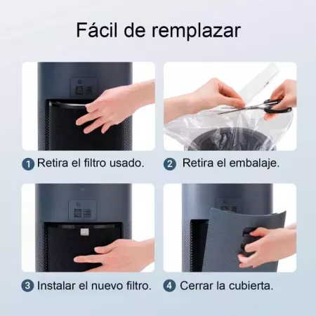 Smartmi - Filtro de repuesto para purificador de aire 2 - Filtro HEPA H13, carbón Activo y filtros preliminares - Absorbe polen, Smartmi - Filtro de repuesto para purificador de aire 2 - Filtro HEPA H13, carbón Activo y filtros preliminares - Absorbe polen,