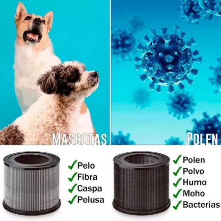 Smartmi - Filtro de repuesto para purificador de aire P1 para mascotas - Filtro HEPA H13, Carbón Activo - Absorbe pelo, fibras, Smartmi - Filtro de repuesto para purificador de aire P1 para mascotas - Filtro HEPA H13, Carbón Activo - Absorbe pelo, fibras,