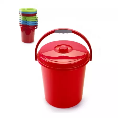 Cubo de basura Eco 21L con tapa y asa - Práctico y duradero Cubo de basura Eco 21L con tapa y asa - Práctico y duradero