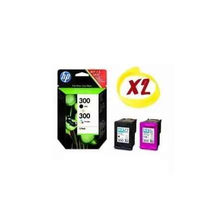 Pack Tintas HP 300 Negra y Tricolor - Impresiones Vivas Pack Tintas HP 300 Negra y Tricolor - Impresiones Vivas