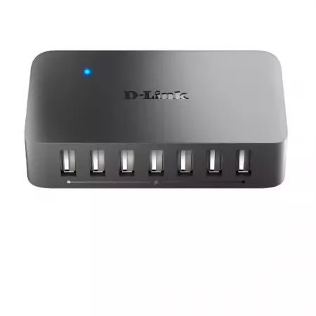 D-Link Hub USB 2.0 de 7 Puertos para Trabajo Eficiente D-Link Hub USB 2.0 de 7 Puertos para Trabajo Eficiente