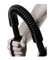 Tradineur - Barra de musculación 30 kg, barra flexible de ejercicio de resistencia, máquina entrenamiento de brazo y pectorales, fitness, muelles de acero, antideslizante, 59 x 3,5 cm, color aleatorio