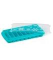 Tradineur - Cubitera de plástico, molde para 9 cubitos de hielo alargados, incluye tapa, cócteles, refrescos (Color surtido - 26 x 12,5 x 3,6 cm)