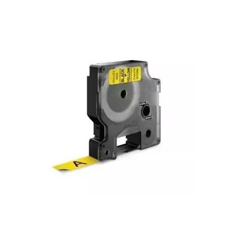 Cintas Adhesivas Dymo D1 12mmx7m Negro/Amarillo Resistentes Cintas Adhesivas Dymo D1 12mmx7m Negro/Amarillo Resistentes