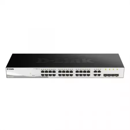 Switch Gigabit D-Link 24 Puertos PoE + 2 SFP Inteligente