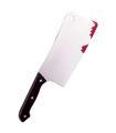 Tradineur - Cuchillo carnicero - Apto para jóvenes y adultos - Complemento para disfraces en carnaval, Halloween u otras celebraciones. - 29 cm de longitud