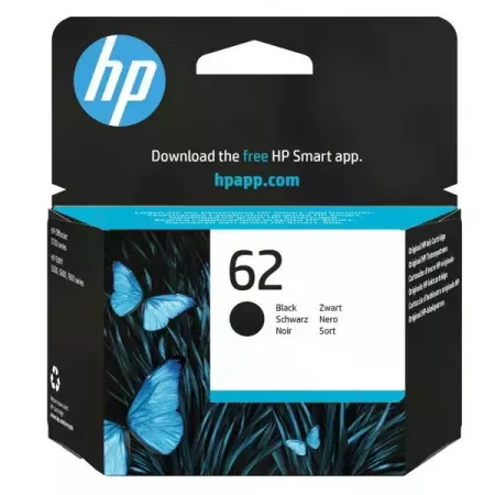 Cartucho Tinta HP 62 Negro Original - 200 Páginas Calidad Cartucho Tinta HP 62 Negro Original - 200 Páginas Calidad