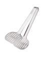 Tradineur - Pala para servir de acero inoxidable 24 x 11 cm, pinza, tenacilla para barbacoa, servir carne, pescado, menaje de cocina