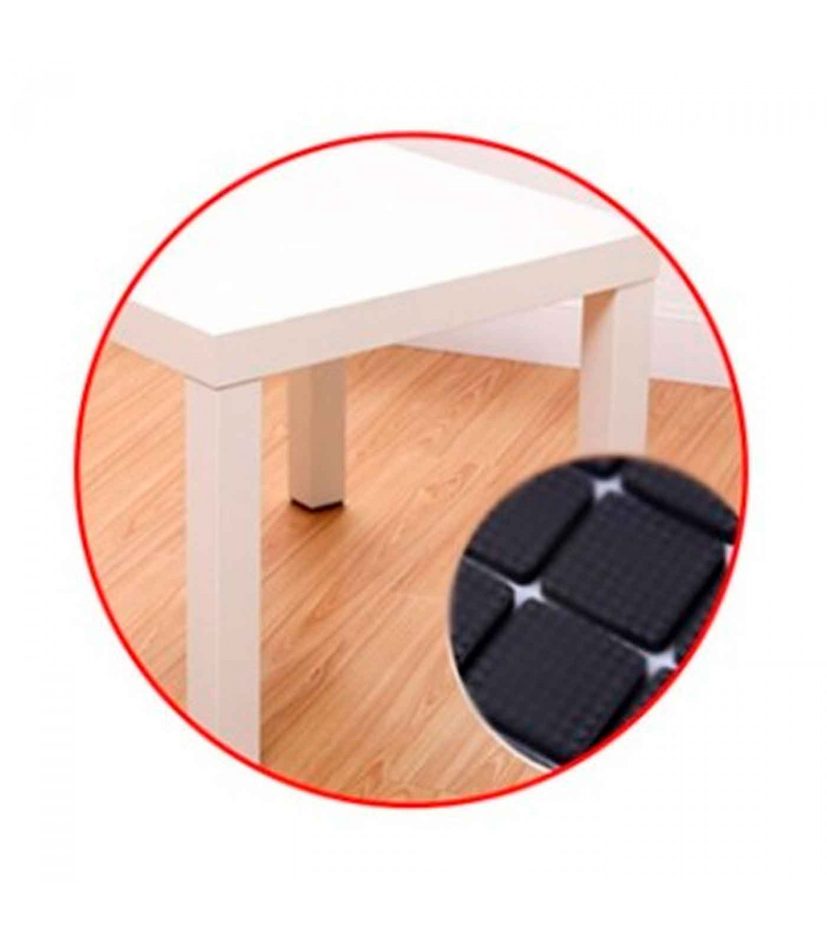 Protector cuadrado para patas de sillas, mesas o muebles. Gomas eva  adhesivas. Protector adhesivo para patas de mesas, fieltro p