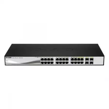 D-Link Switch Smart Gigabit 24 Puertos - Velocidad y Seguridad D-Link Switch Smart Gigabit 24 Puertos - Velocidad y Seguridad