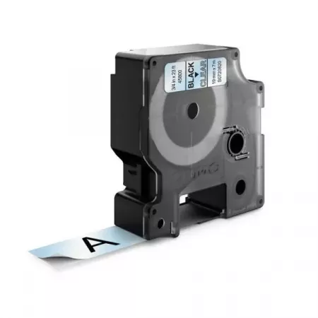 Dymo Cinta D1 19mmx7m Negra Transparente Duradera Dymo Cinta D1 19mmx7m Negra Transparente Duradera