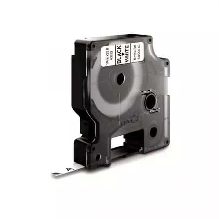 Cintas Dymo D1 6mmx7m Negro y Blanco - Alta Durabilidad Cintas Dymo D1 6mmx7m Negro y Blanco - Alta Durabilidad