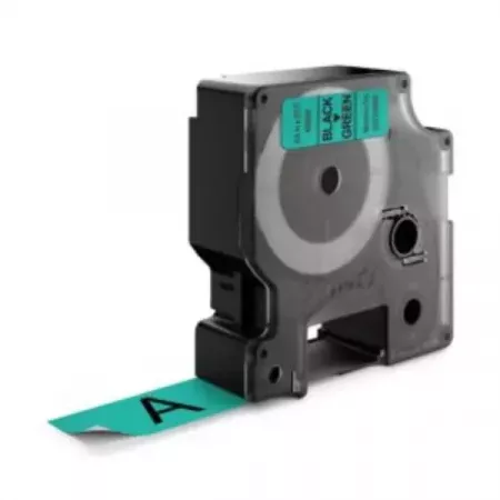 Cintas Dymo D1 19mmx7m Negro/Verde Durables y Resistentes Cintas Dymo D1 19mmx7m Negro/Verde Durables y Resistentes