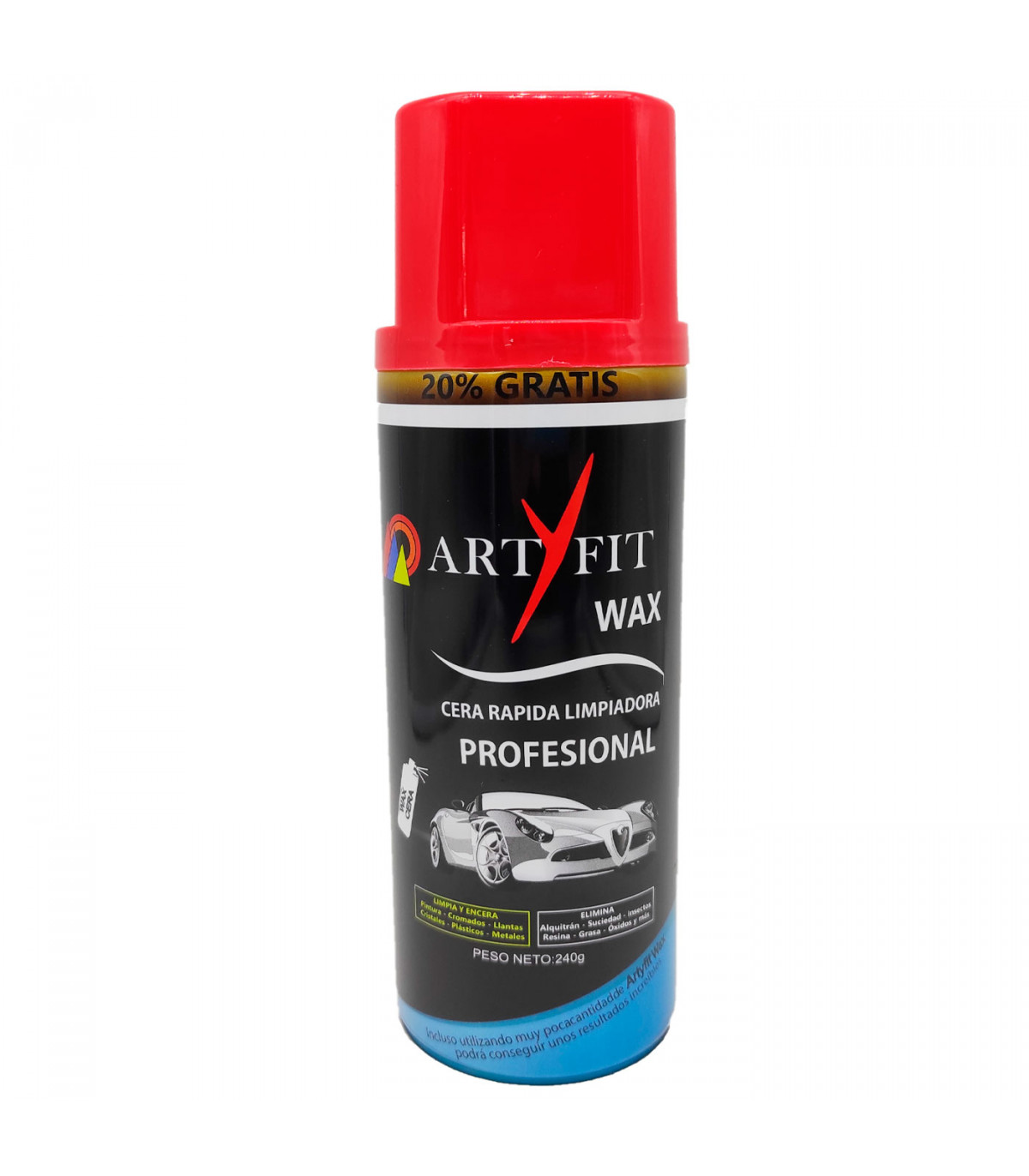 Artyfit - Cera limpiadora en seco para coche, limpieza sin agua, rápida y  profesional de carrocería de vehículos, abrillantador