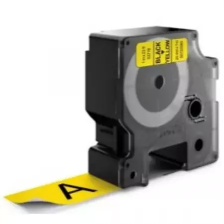 Cinta Dymo D1 24mmx7m Negra/Amarilla Resistente y Duradera Cinta Dymo D1 24mmx7m Negra/Amarilla Resistente y Duradera