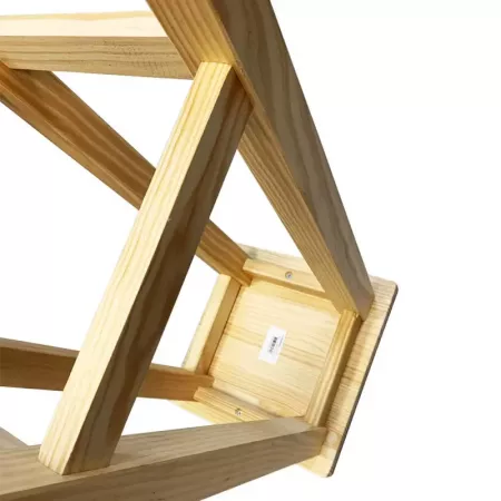 Taburetes de Madera Natural con Reposapiés - Estilo y Confort Taburetes de Madera Natural con Reposapiés - Estilo y Confort