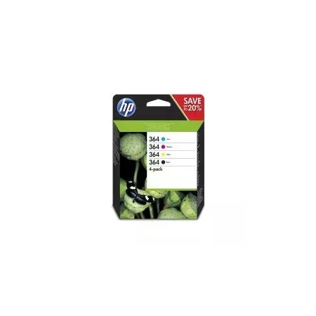 Pack 4 Cartuchos Tinta Original HP 364 CMYK Alta Calidad Pack 4 Cartuchos Tinta Original HP 364 CMYK Alta Calidad