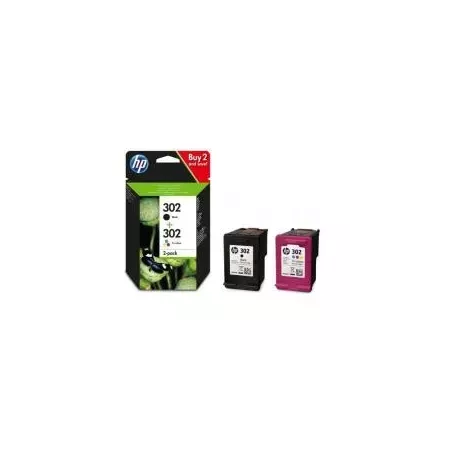 HP Pack Combo 302 Negro y Tricolor - Impresiones de Calidad HP Pack Combo 302 Negro y Tricolor - Impresiones de Calidad