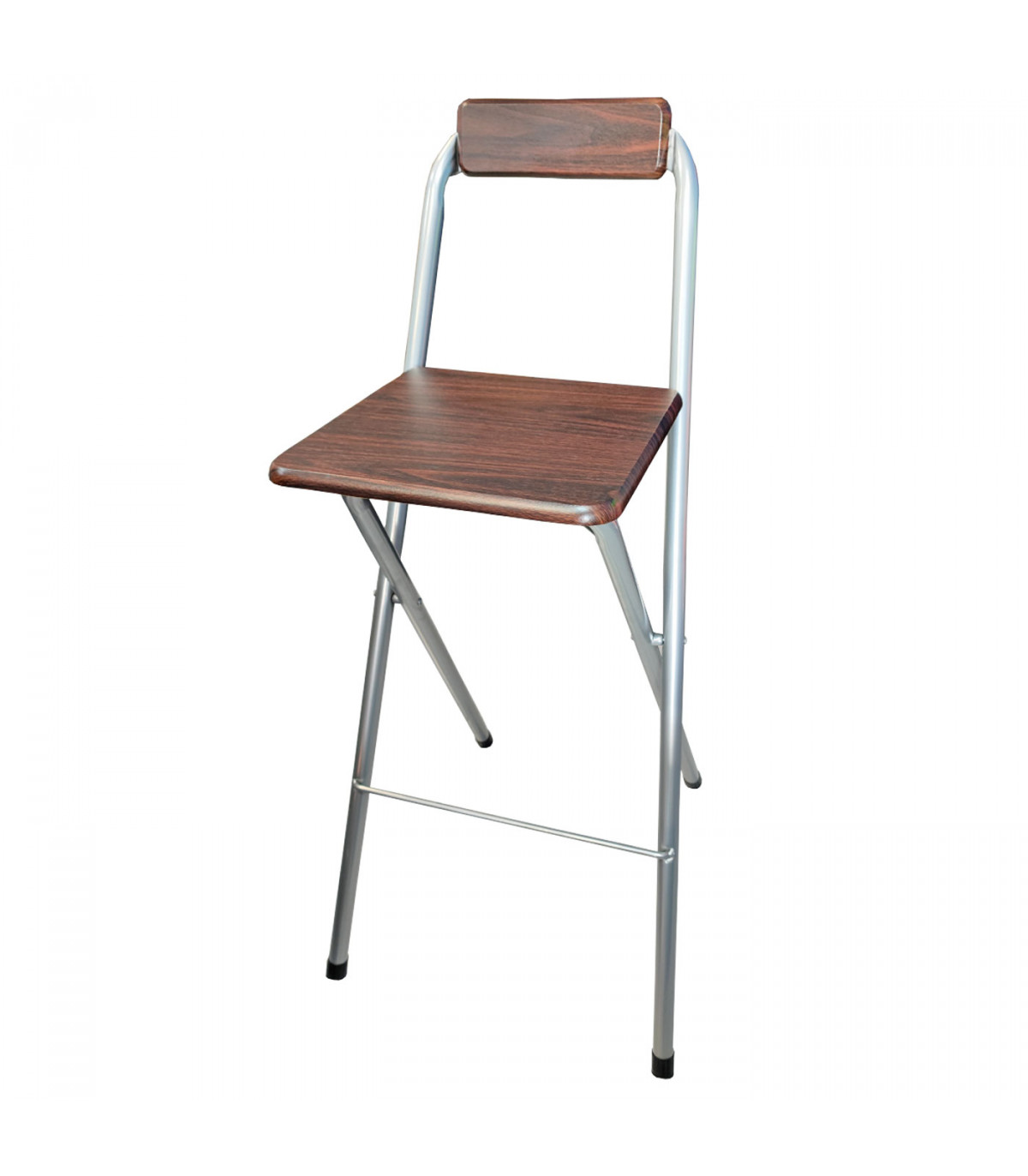 Taburete plegable para el hogar, silla de bar de 27/29 pulgadas, taburete  alto con respaldos, silla de pub de madera, taburete de metal con capacidad