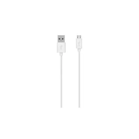 Belkin Cable USB 2.0 a MicroUSB 2M Blanco - Alta Velocidad Belkin Cable USB 2.0 a MicroUSB 2M Blanco - Alta Velocidad